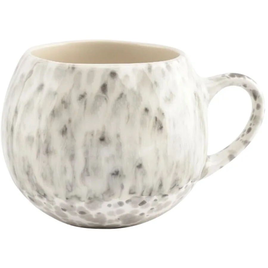 Tasse Muggies Grau Steingut