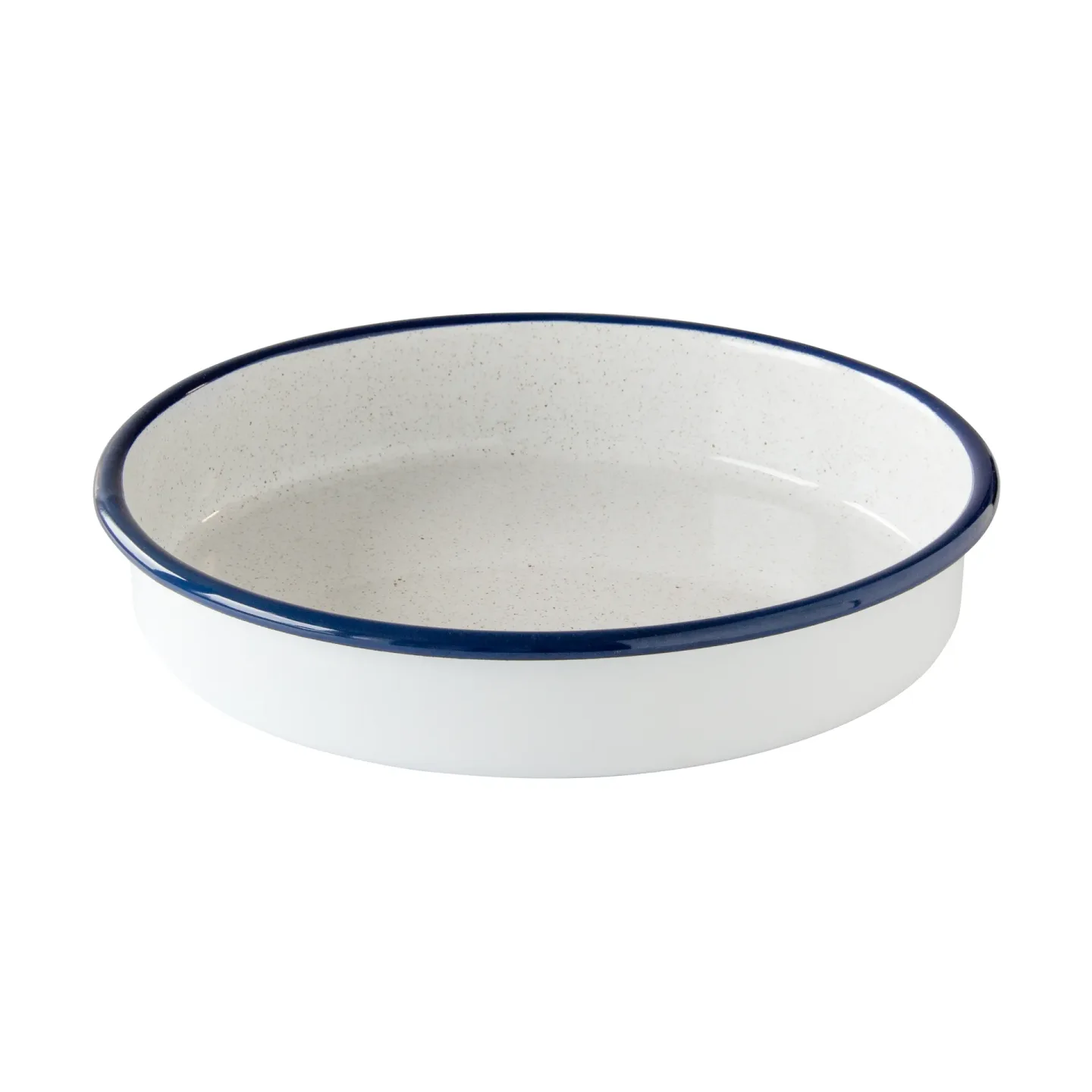 Kockums Jernverk Kockums Auflaufform Kockums white-blau, rund, Ø28 cm