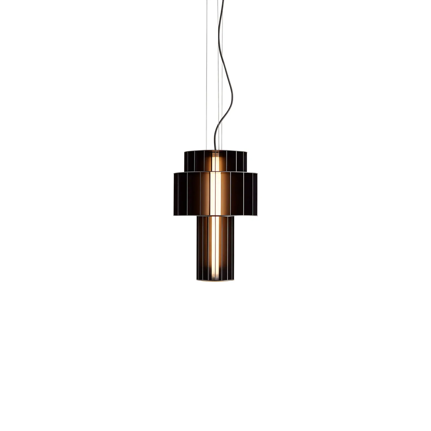 Parachilna - Babel T Pe Black Strip LED 19.5W 2.700K 1.480Lm LED Module ø70 16,6W 2.700K 1.350Lm - Takkronor - Stephen Burks - Svart