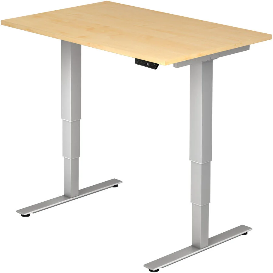 Schreibtisch Office Ahorn Holzwerkstoff Höhenverstellbar B 120 T 80 cm
