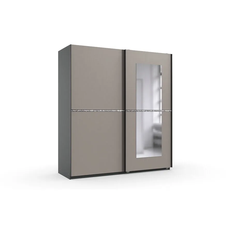 Kleiderschrank Dune graphit Holzwerkstoff B 180 cm