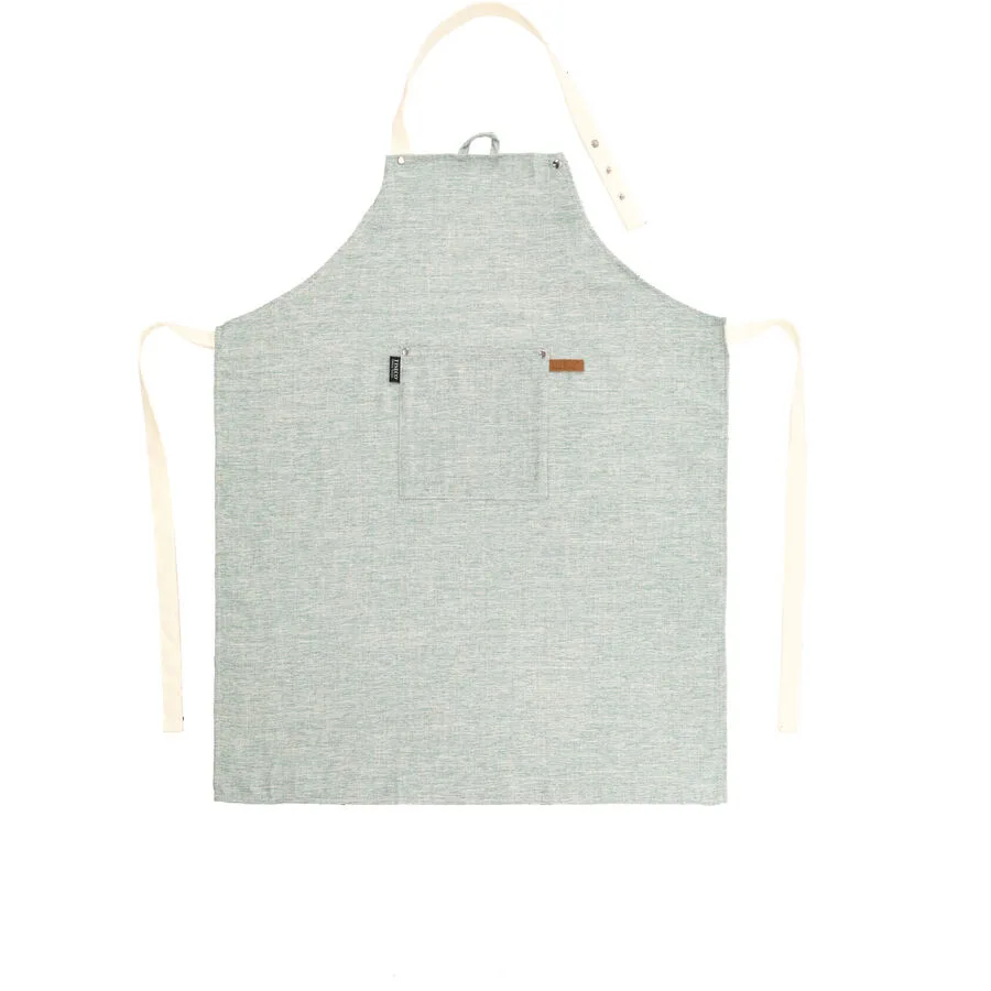 Küchenschürze Hercules grün Leinen/Polyester