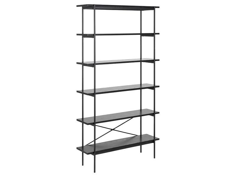 Regal LOGAM 94x27x172cm schwarz