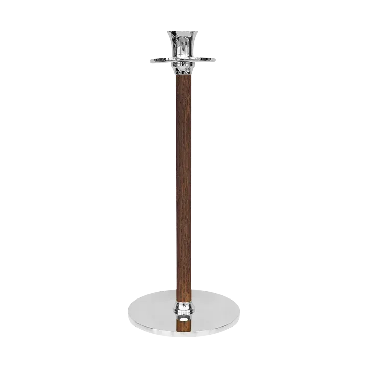 Hilke Collection Alto Basso Kerzenhalter 35 cm Vernickeltes Messing