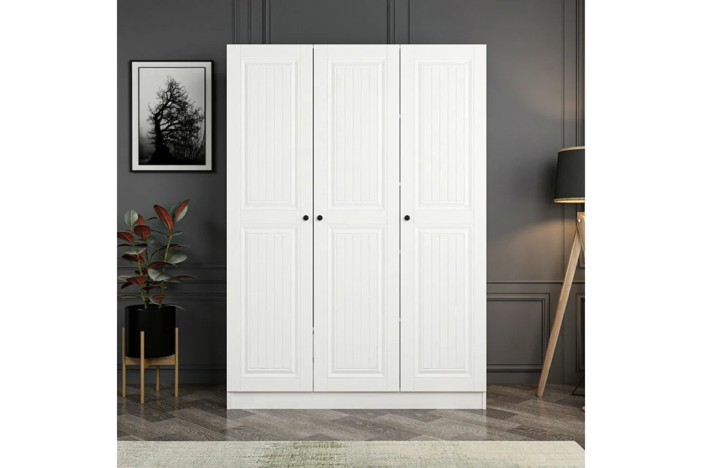 Fruitland Garderob 135 cm - Cream