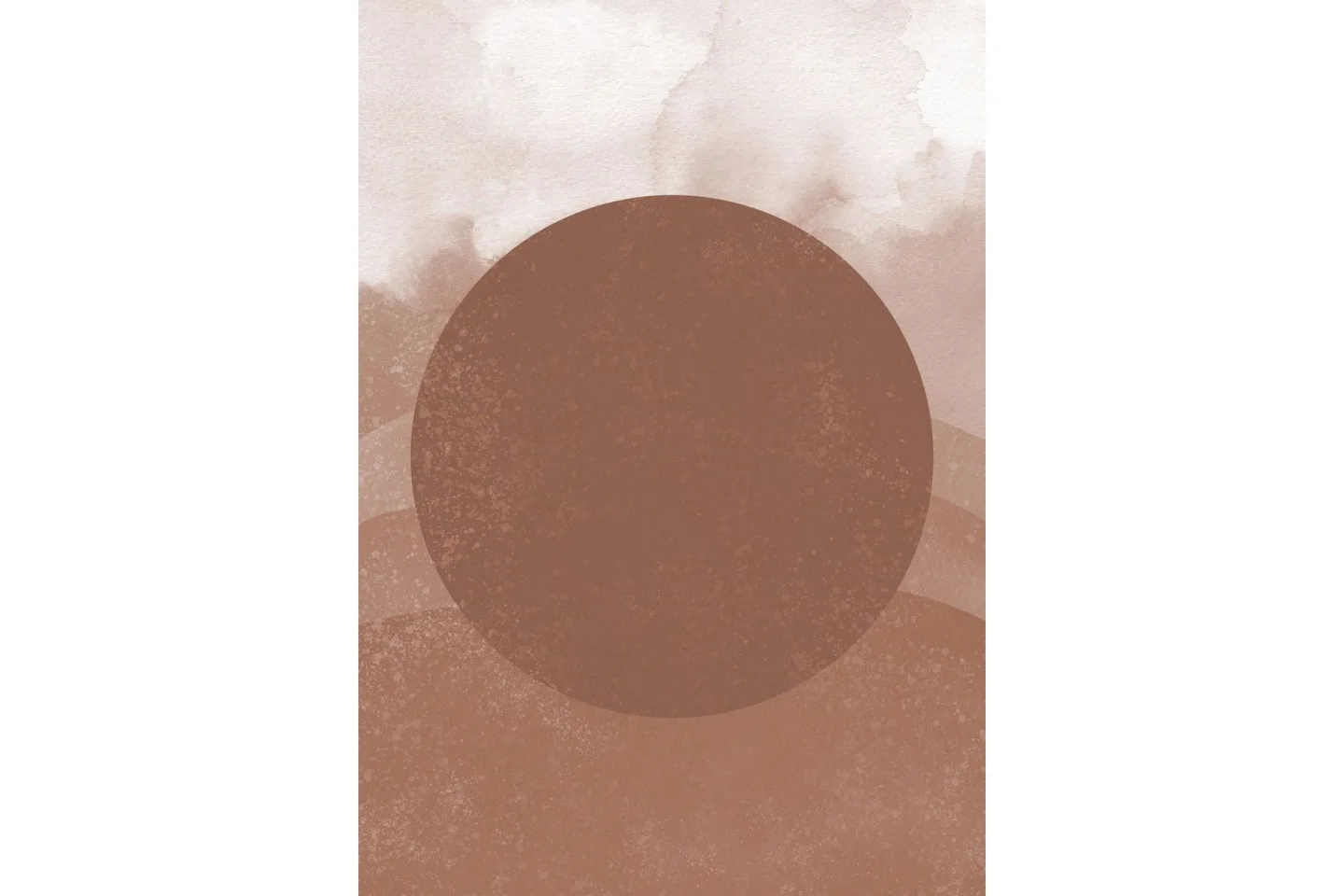 Poster Soft shades 70x100 cm - Brun
