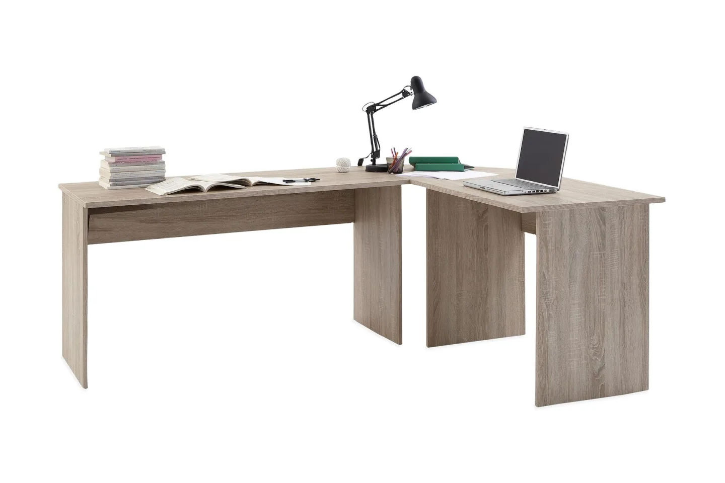 Bellmore Hörnskrivbord 205 Ek - Beige
