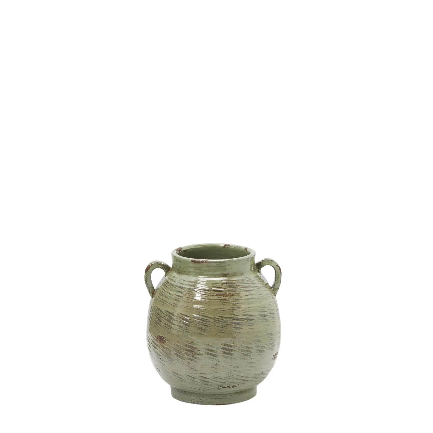 Edg Vase Mit Griffen Salbei H: 31 cm | Schubiger Möbel