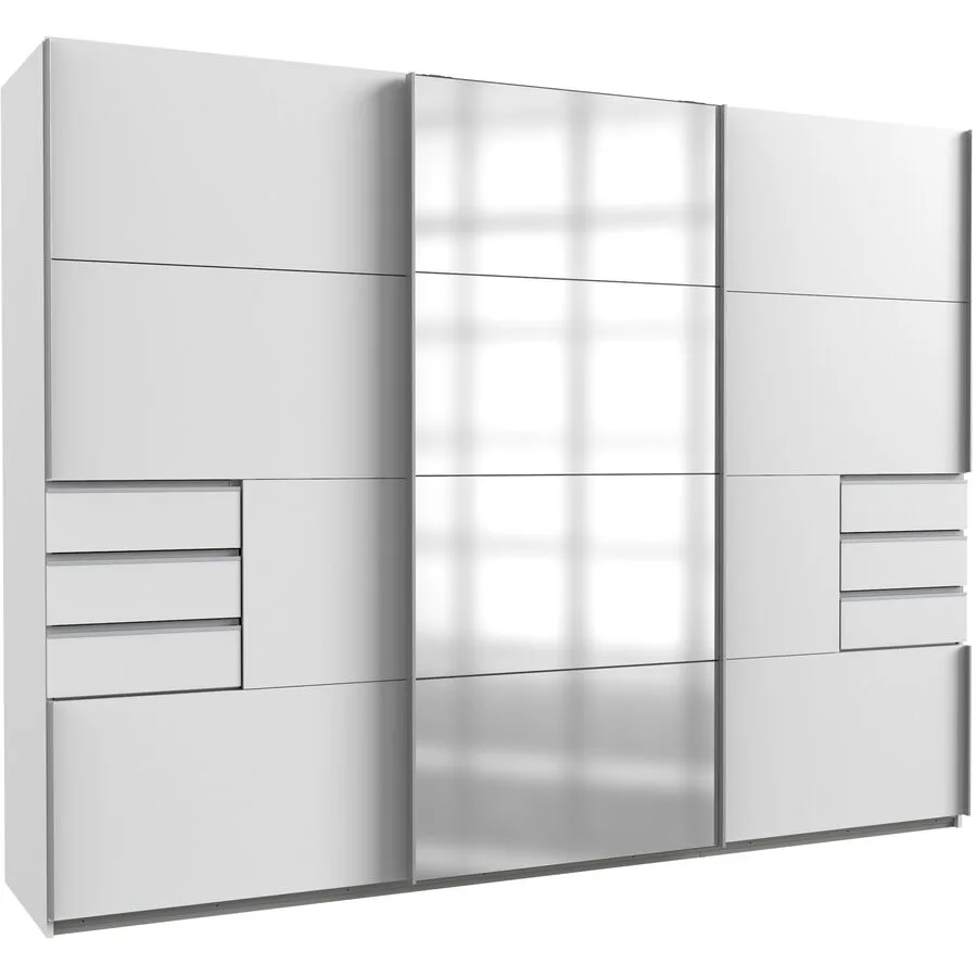 Kleiderschrank Birta weiss Holz B 270 cm