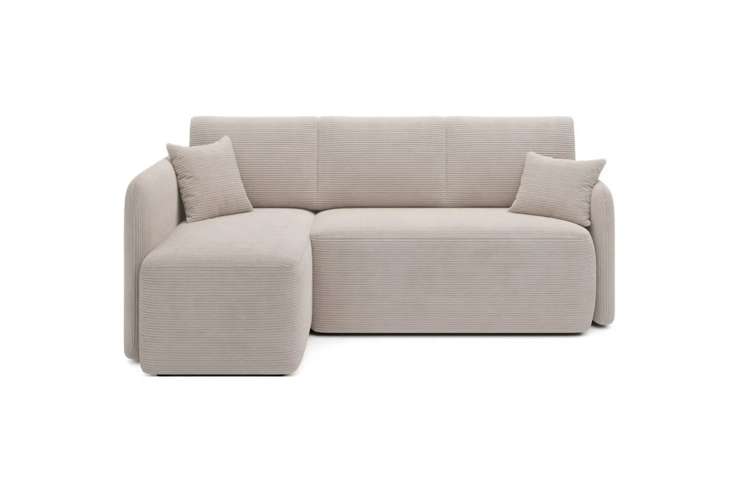 Hörnsoffa Eltap Hadson 206x150x89 cm - Jarell 18, Ljusbeige, Vänster
