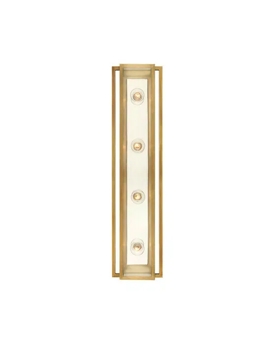Halle 30" Vanity Light Antique Brass/Polished Nickel