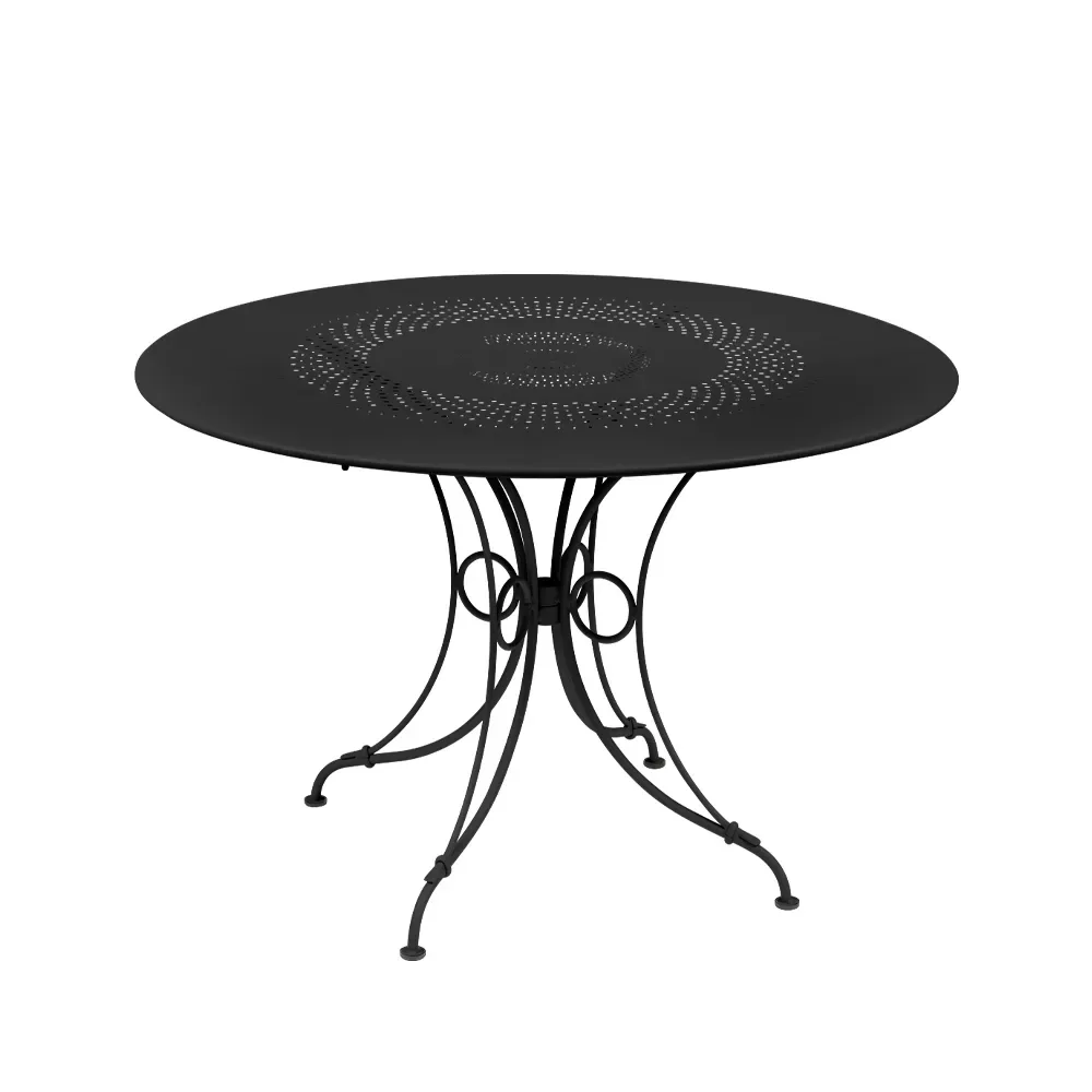 Fermob 1900 bord Ø117 cm Liquorice (svart)