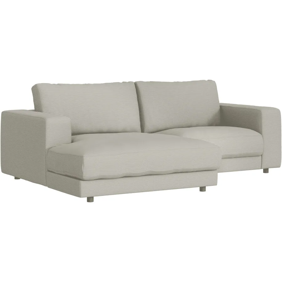 Ecksofa Ava Links Bezug: 88% Polyester, 12% Polyacryl light grey B 240 T 170 cm - Möbel Konfigurator: Traummöbel individuell zusammenstellen