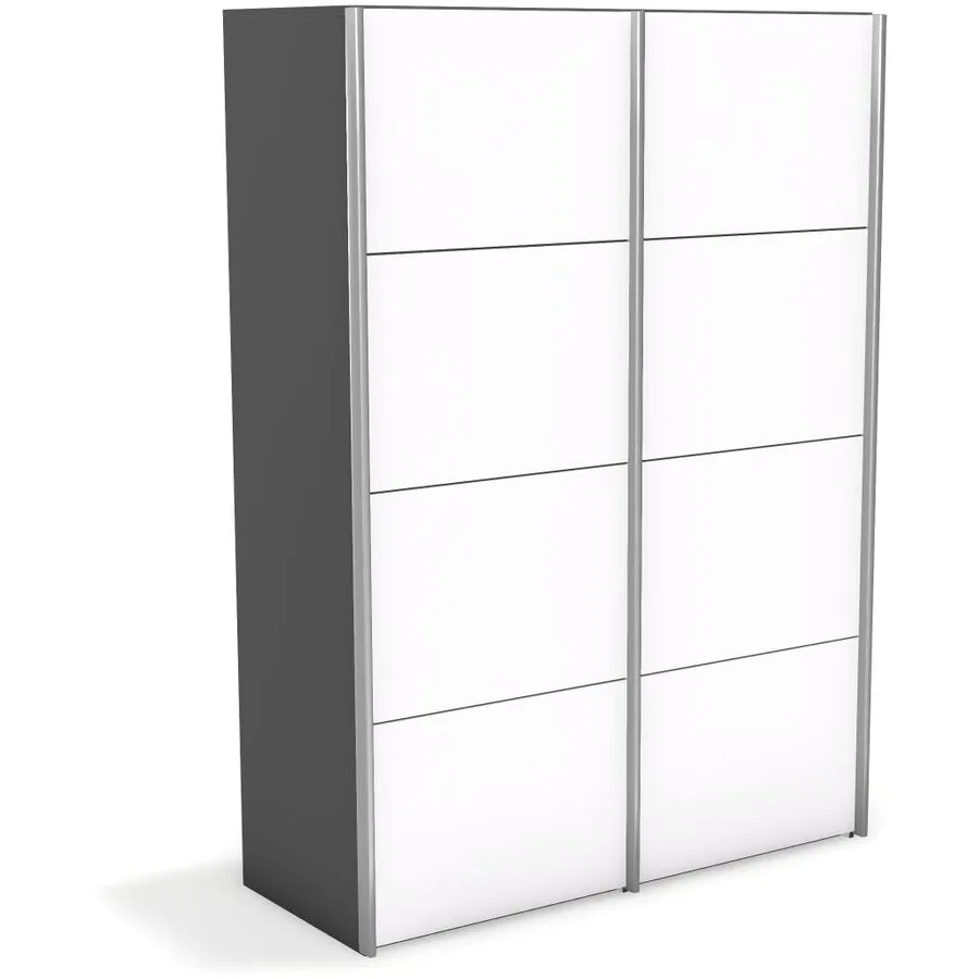 Kleiderschrank Window anthrazit Holzwerkstoff B 148 cm - Möbel Konfigurator: Traummöbel individuell zusammenstellen