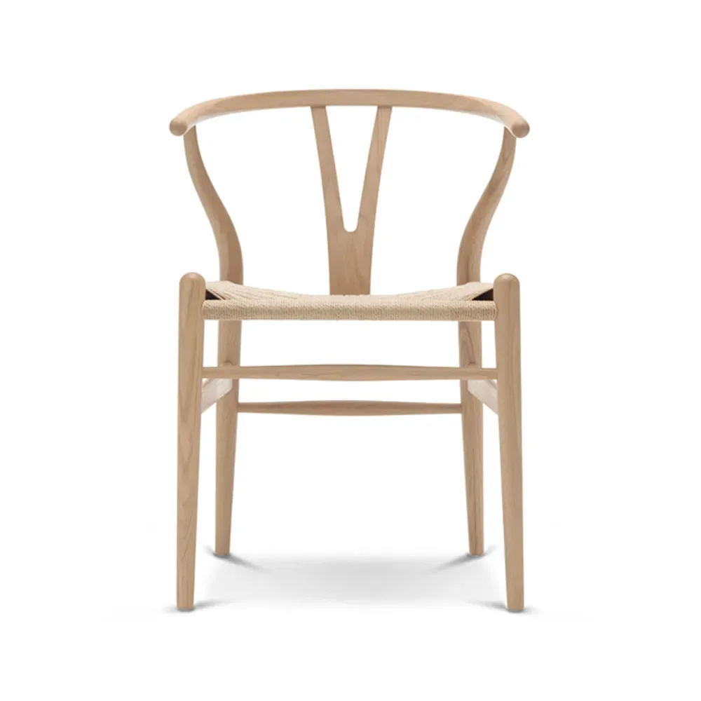 Carl Hansen & Søn CH24 Y-stol Vitoljad ek-naturflätad