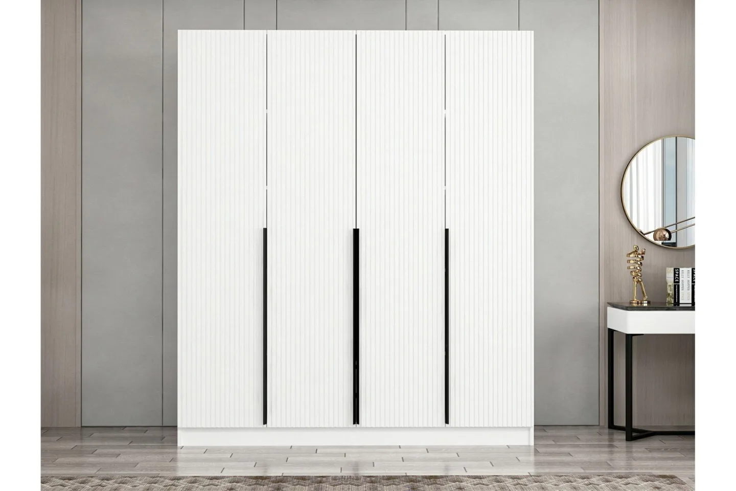 Fruitland Garderob 180 cm - Vit
