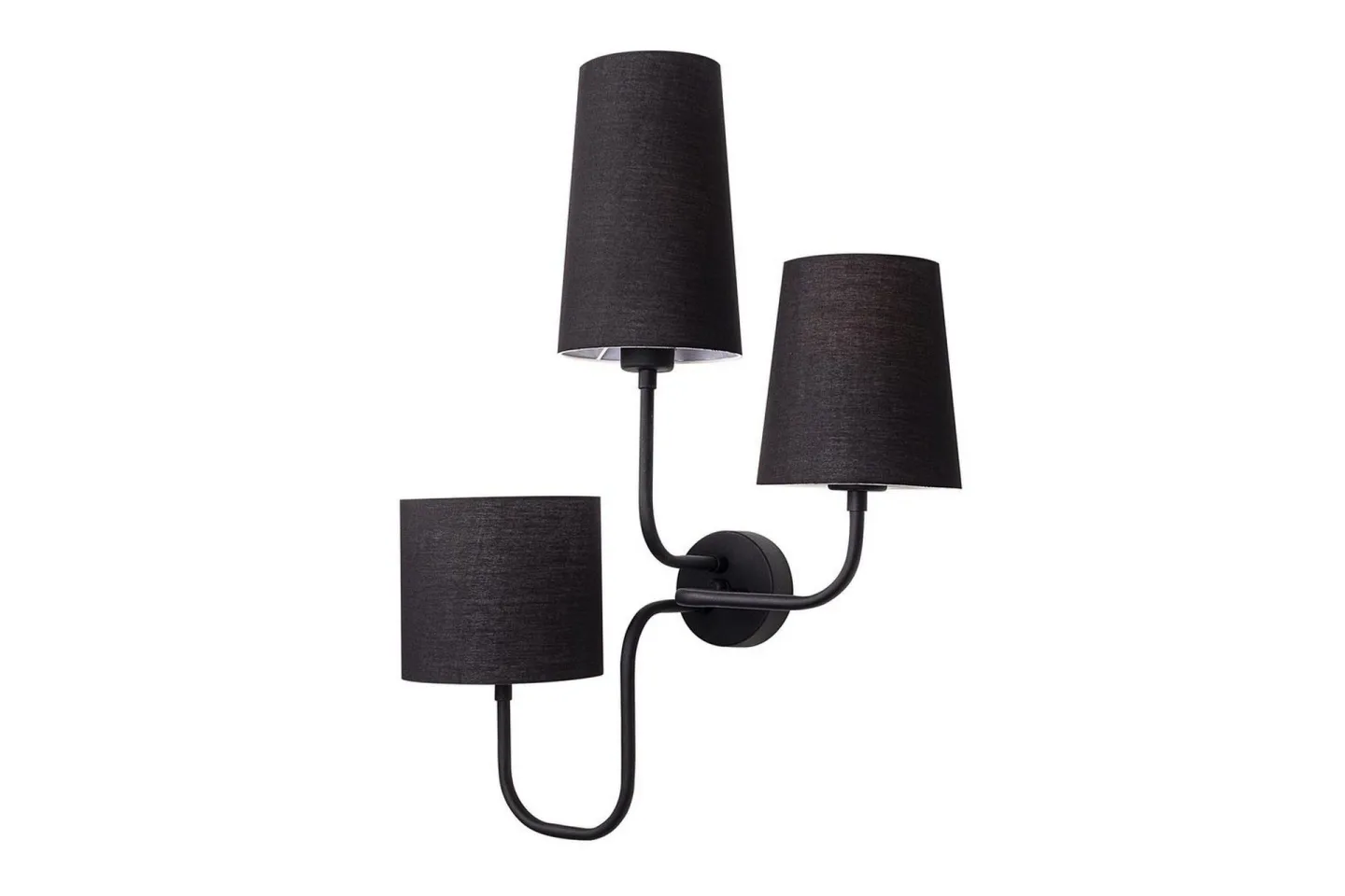 Vägglampa Rihan svart - Svart