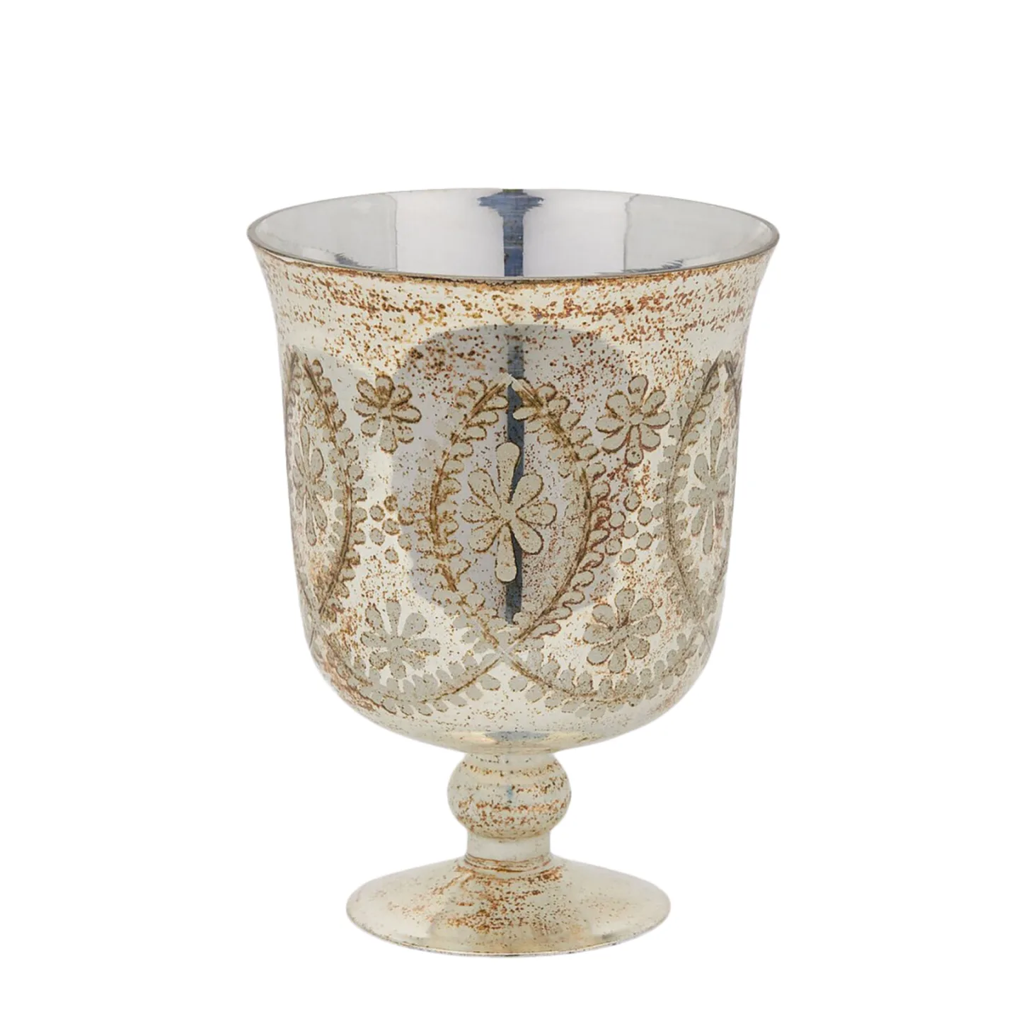 Edg Vase Pokal Kristallglas Gold H: 26 cm | Schubiger Möbel
