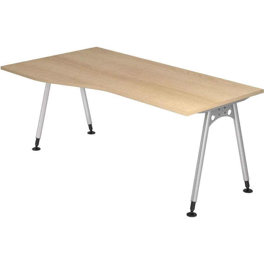 Schreibtisch Office eiche Holzwerkstoff B 180 T 100 cm