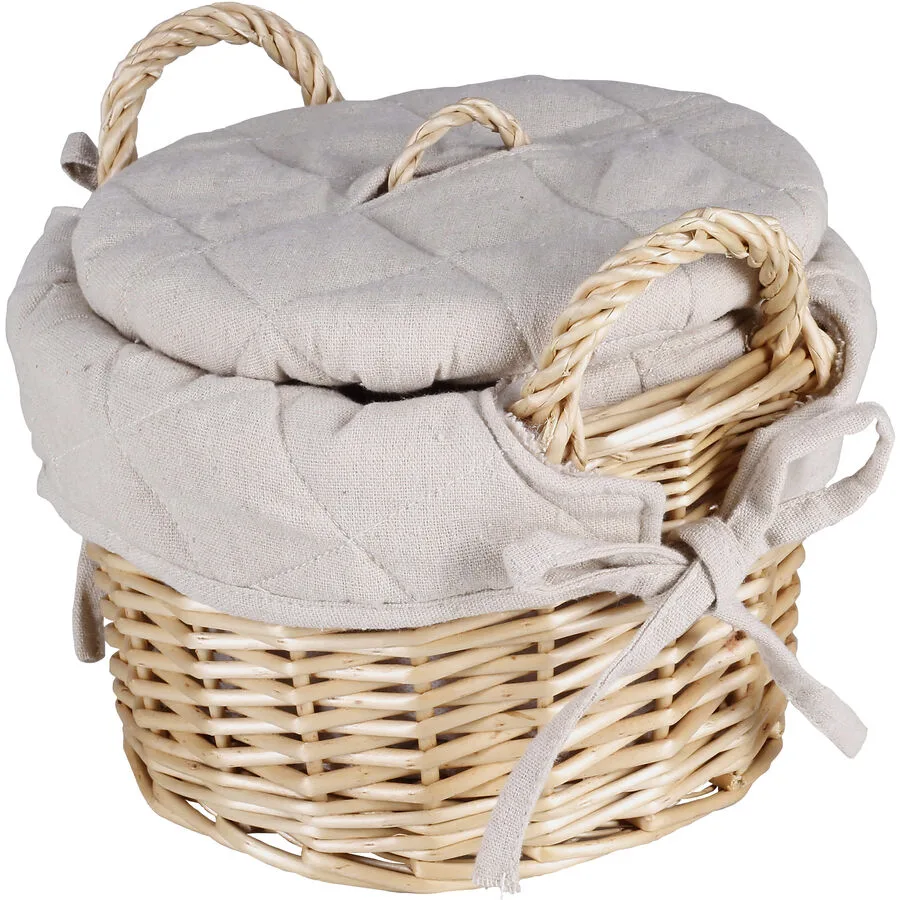 Nouvel Kartoffelkorb Traditional beige Weide B 23 cm