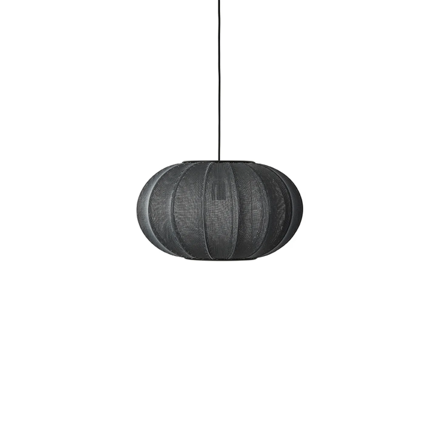 Made By Hand Knit-Wit 45 Oval Pendelleuchte Black