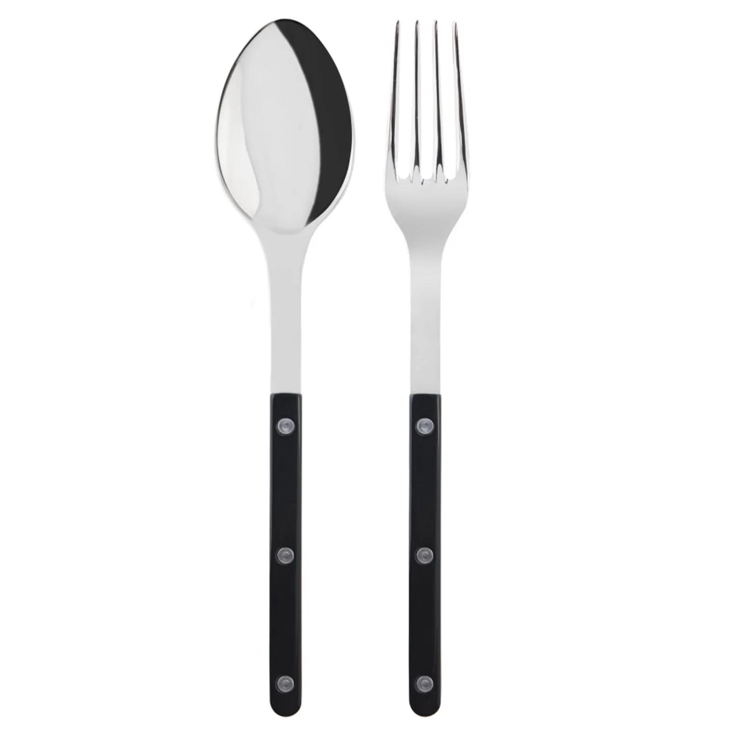 Sabre Paris - Bistrot Serving Set Solid - Black - Serveringsbestick