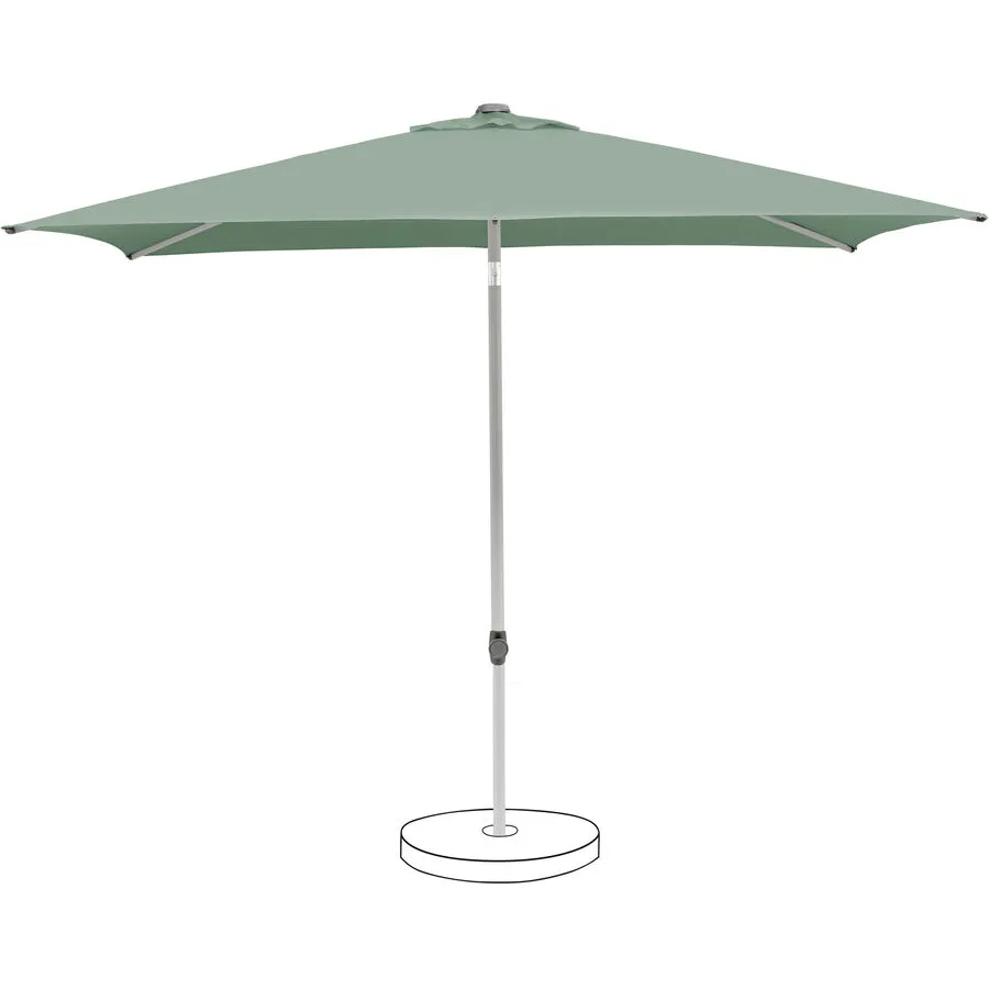 Suncomfort BY GLATZ Sonnenschirm Pop up Frostgrün, Grau Polyester B 200 cm - Material: Polyester Stoff, Metall