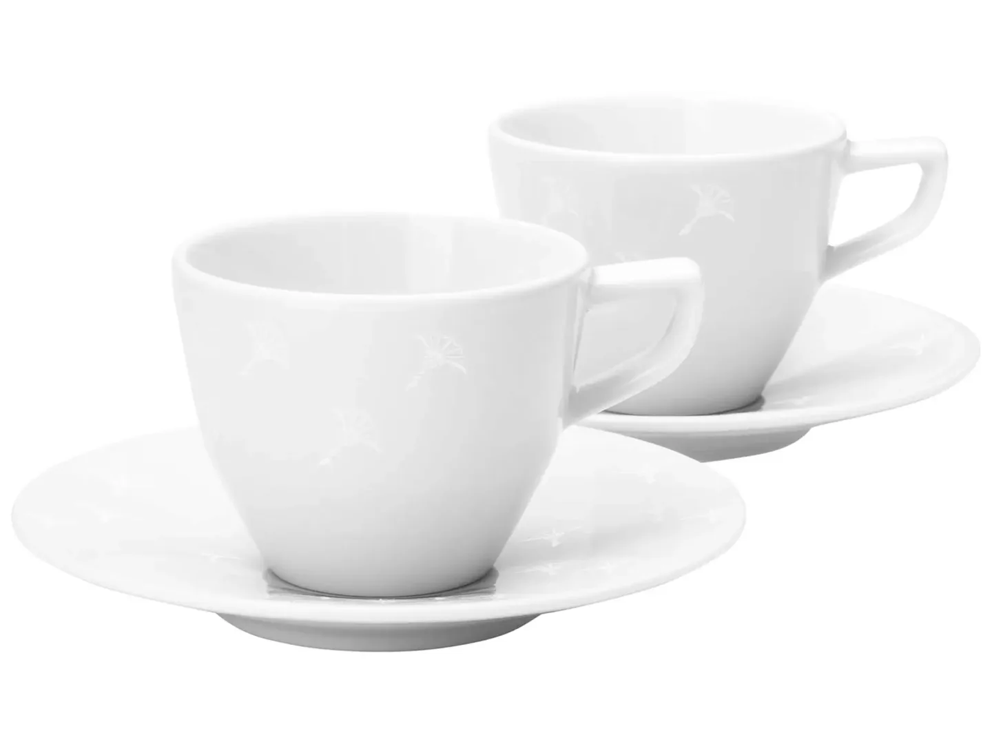 Joop Espressotassen Set à 2 Stk Faded Cornflower, Weiss Auf Weiss Weiss | Schubiger Möbel