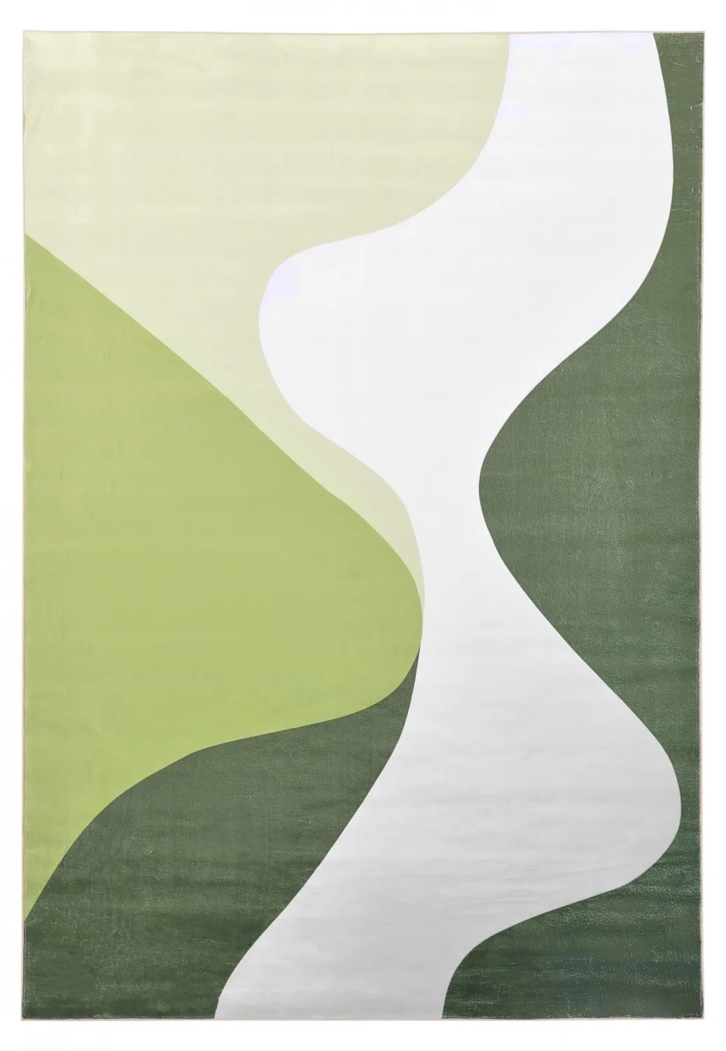 Wilton-teppe - Leiden (grønn) (Størrelse: 160 x 230 cm)