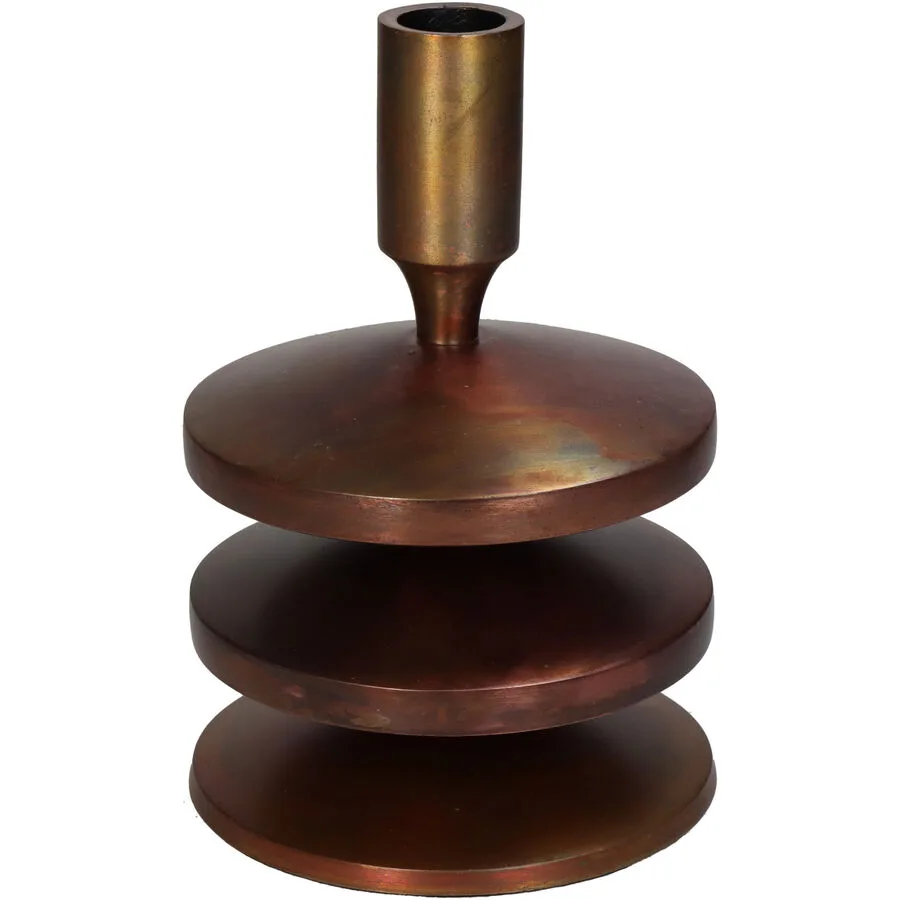 Kerzenständer Kaars Bronze Aluminium 17.5 cm