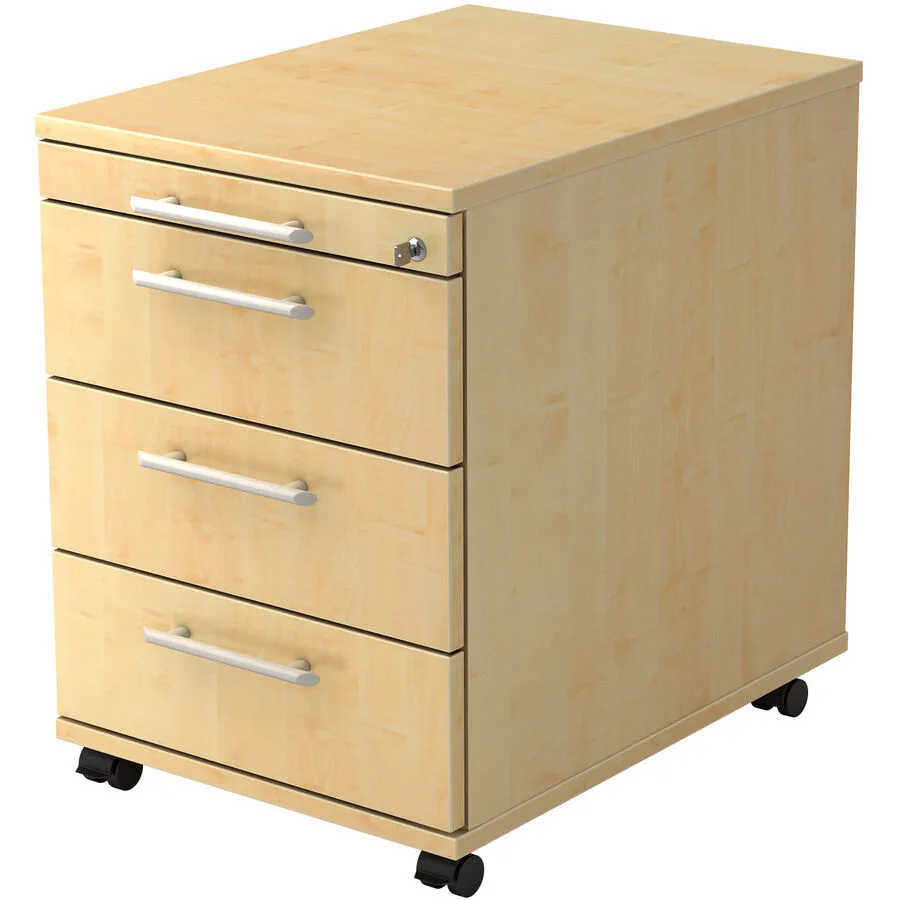 Rollcontainer Office Ahorn Holzwerkstoff B 42.8 H 59 cm