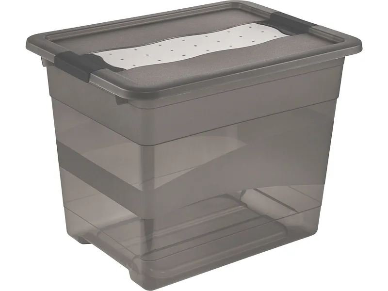 Aufbewahrungsbox CORNELIA grau 39.5x59.5x34cm
