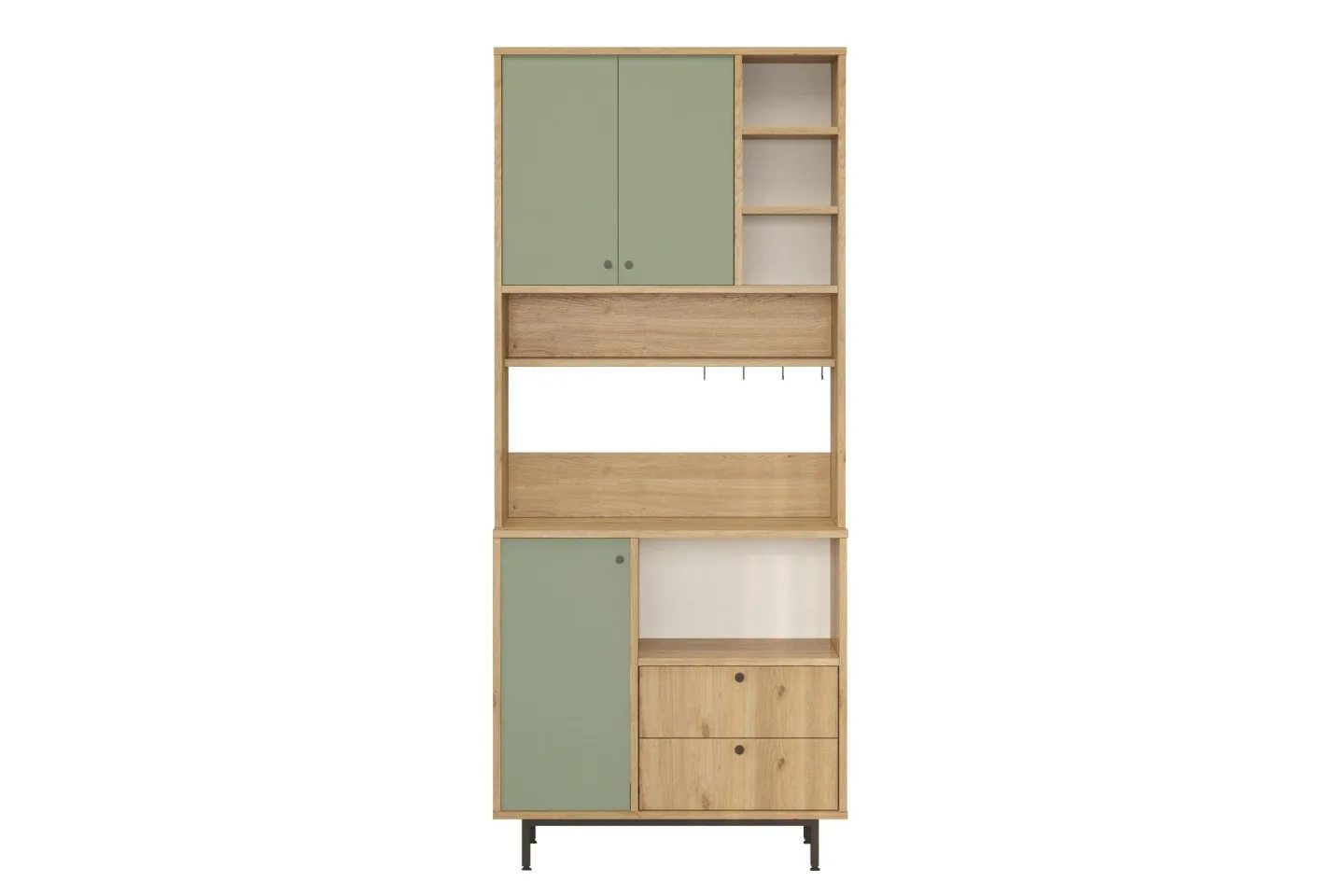 Donae Highboard - Ek/Grön