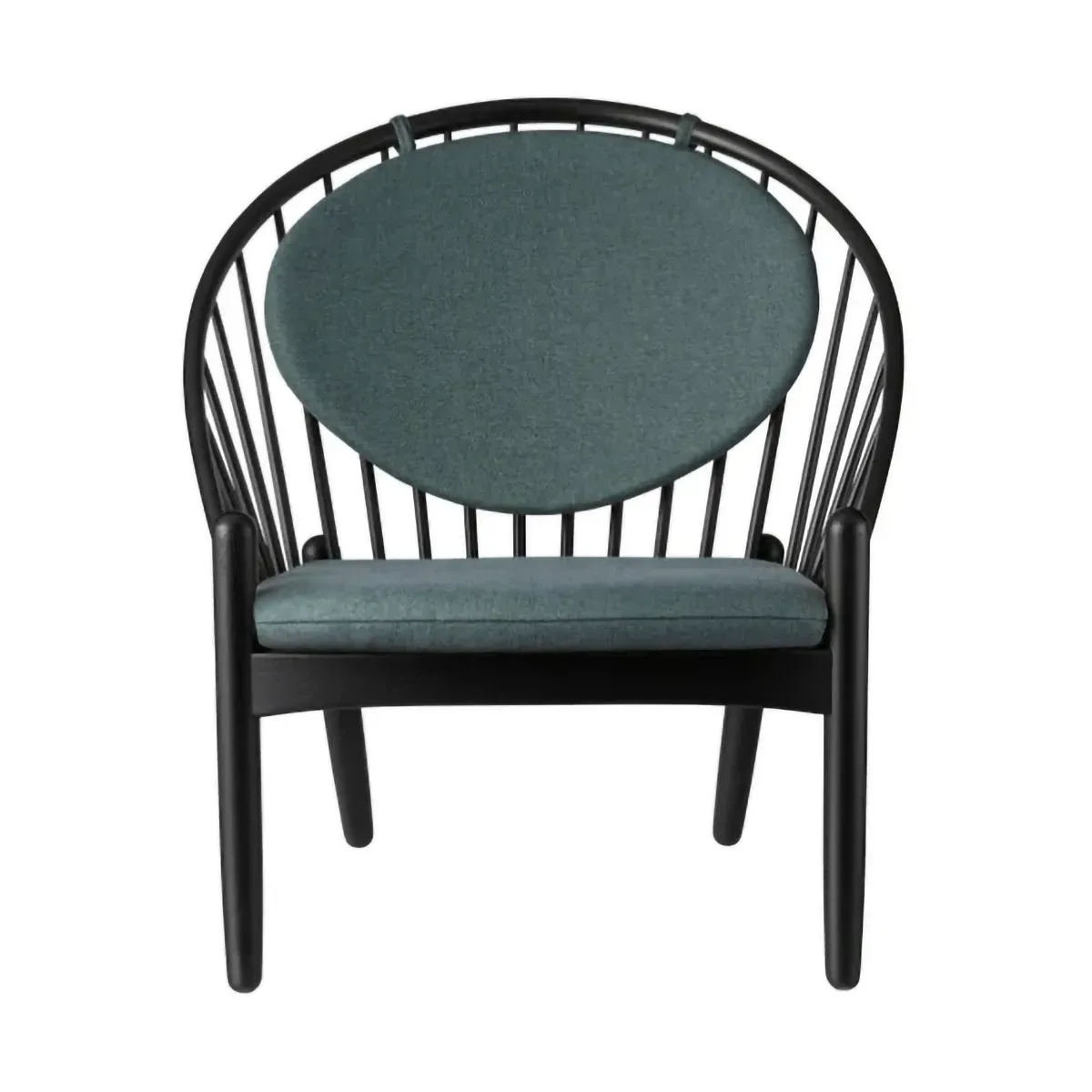 FDB Møbler J166 Jørna Stuhl Black painted oak-green