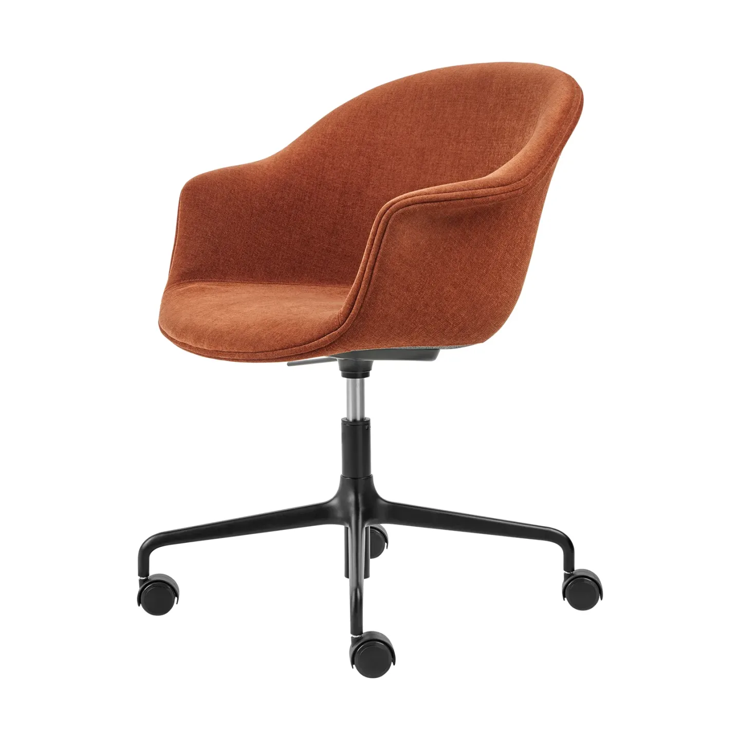 GUBI Bat Meeting Chair Bürostuhl vollständig gepolstert Belsuede special fr dedar 133-schwarze beine