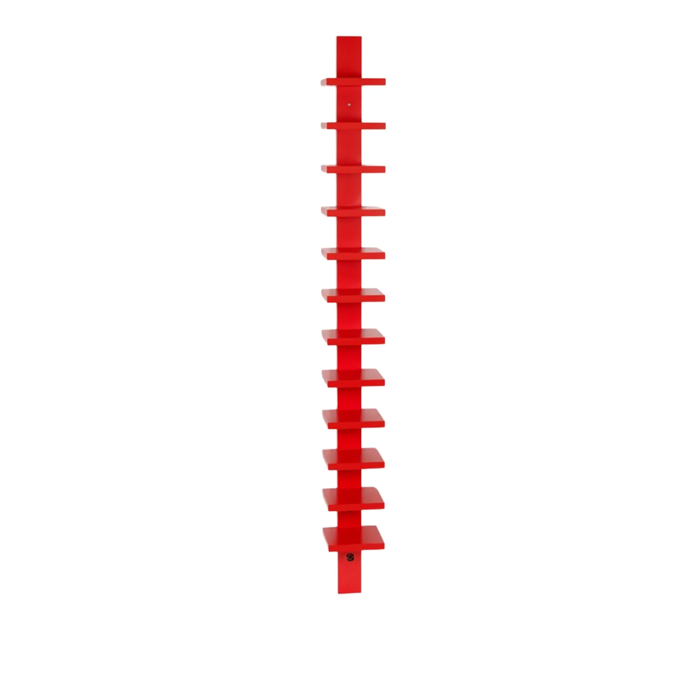 Källemo - Pilaster Hylla Laserad björk, Nr. 7 Kandell Röd - Hyllor - John Kandell - Röd - Trä