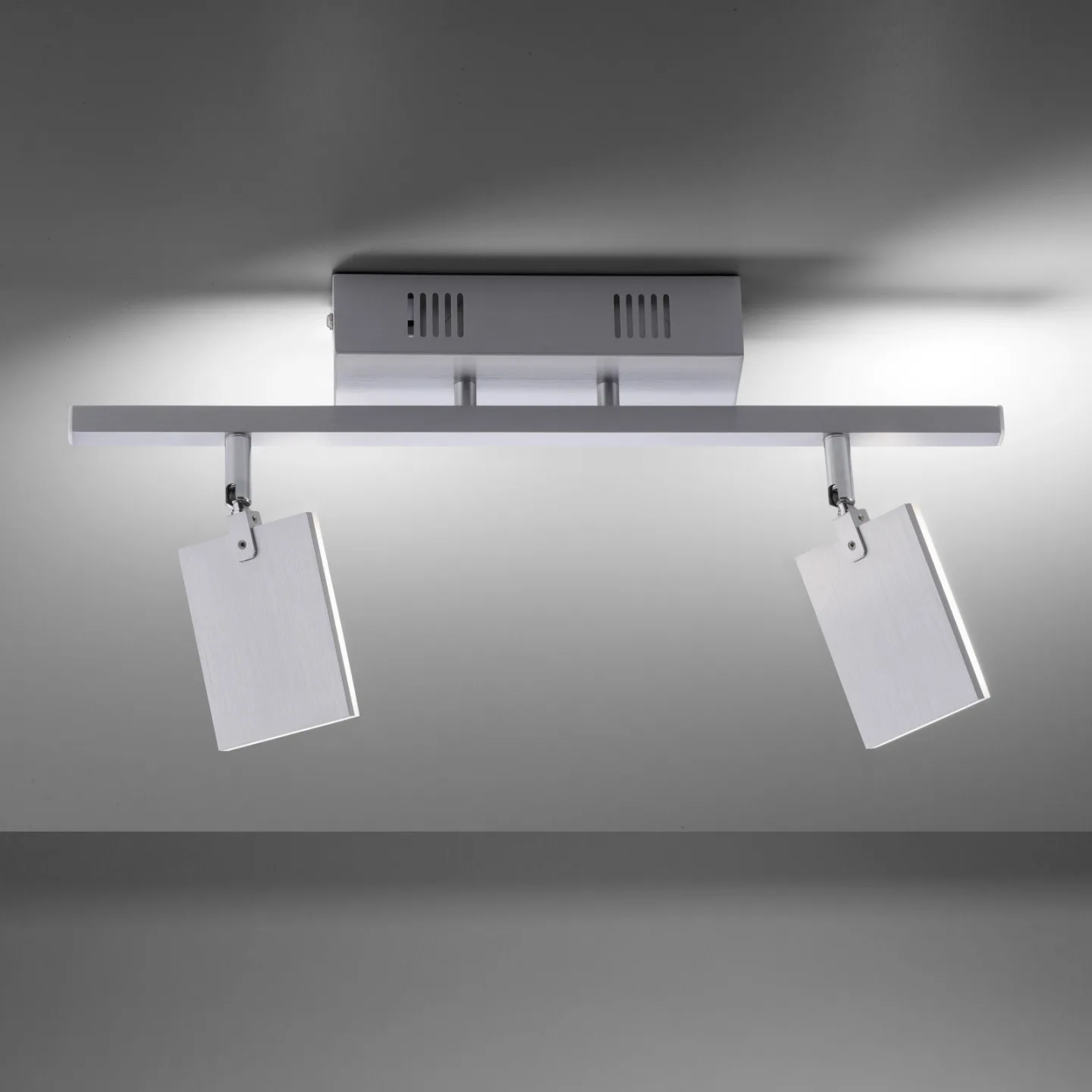 Mira LED-taklampa, diamond, 2 lampor, fjärrkontroll, CCT – PURE - Vardagsrum - Modern - Metall - Med flera ljuskällor