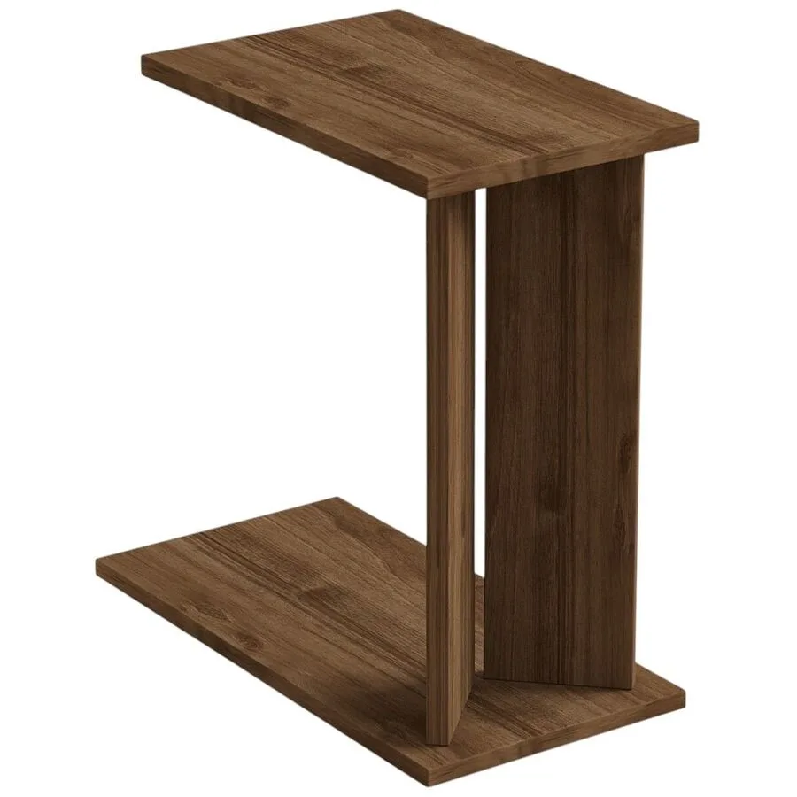 Beistelltisch Hylde Walnuss Holzwerkstoff B 25 cm H 48.6 cm