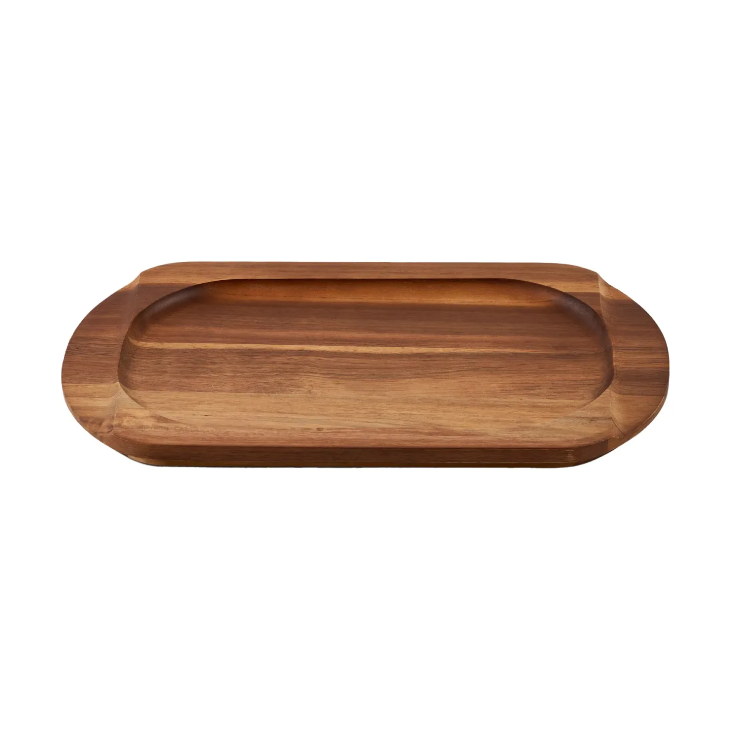Victoria Victoria ovales Untersetzer für Grillplatte Akazienholz 34,3 x 16,4 cm