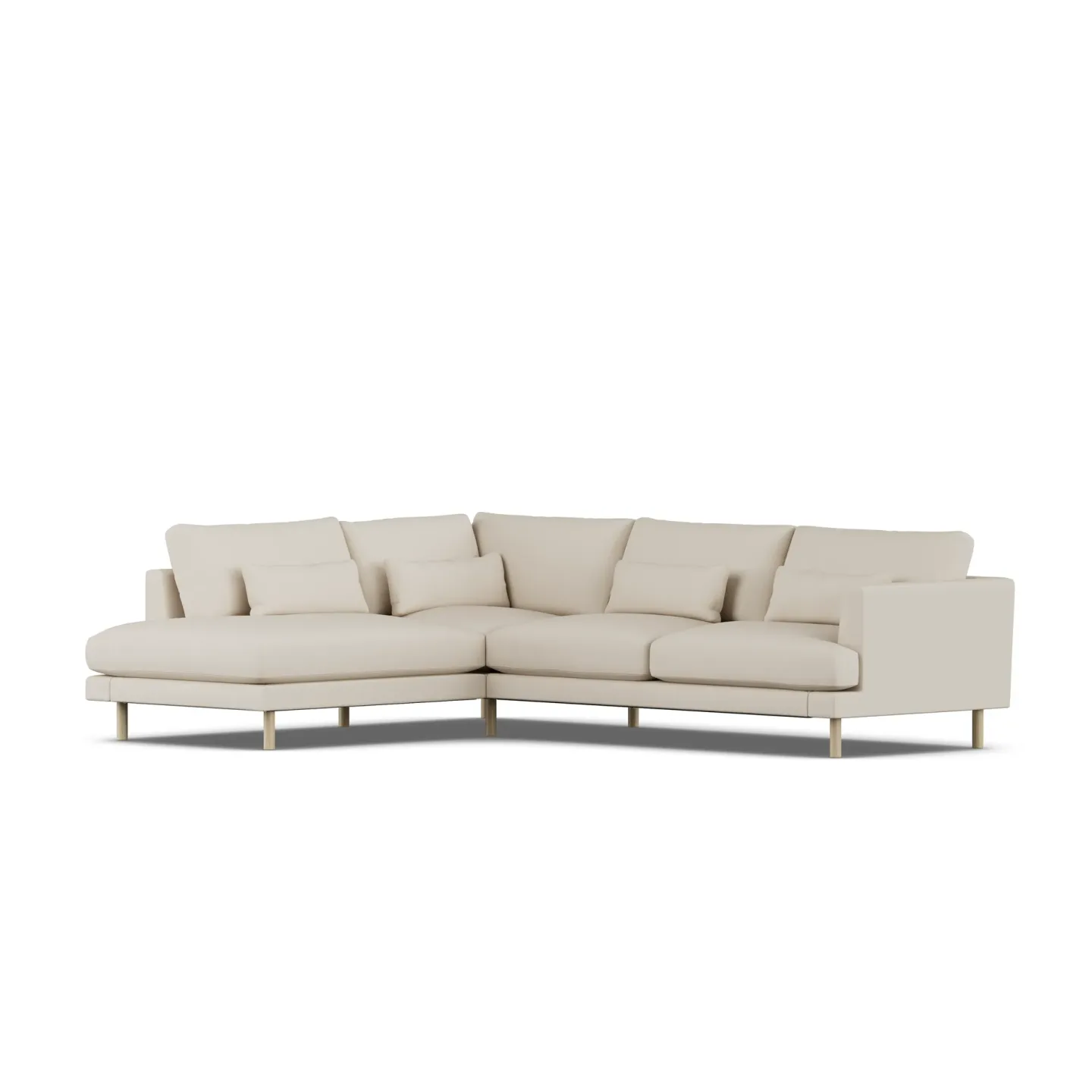 1898 Bredhult Sofa Jump Beige 1956-Eiche weiß geölt, 3-sitzig A2