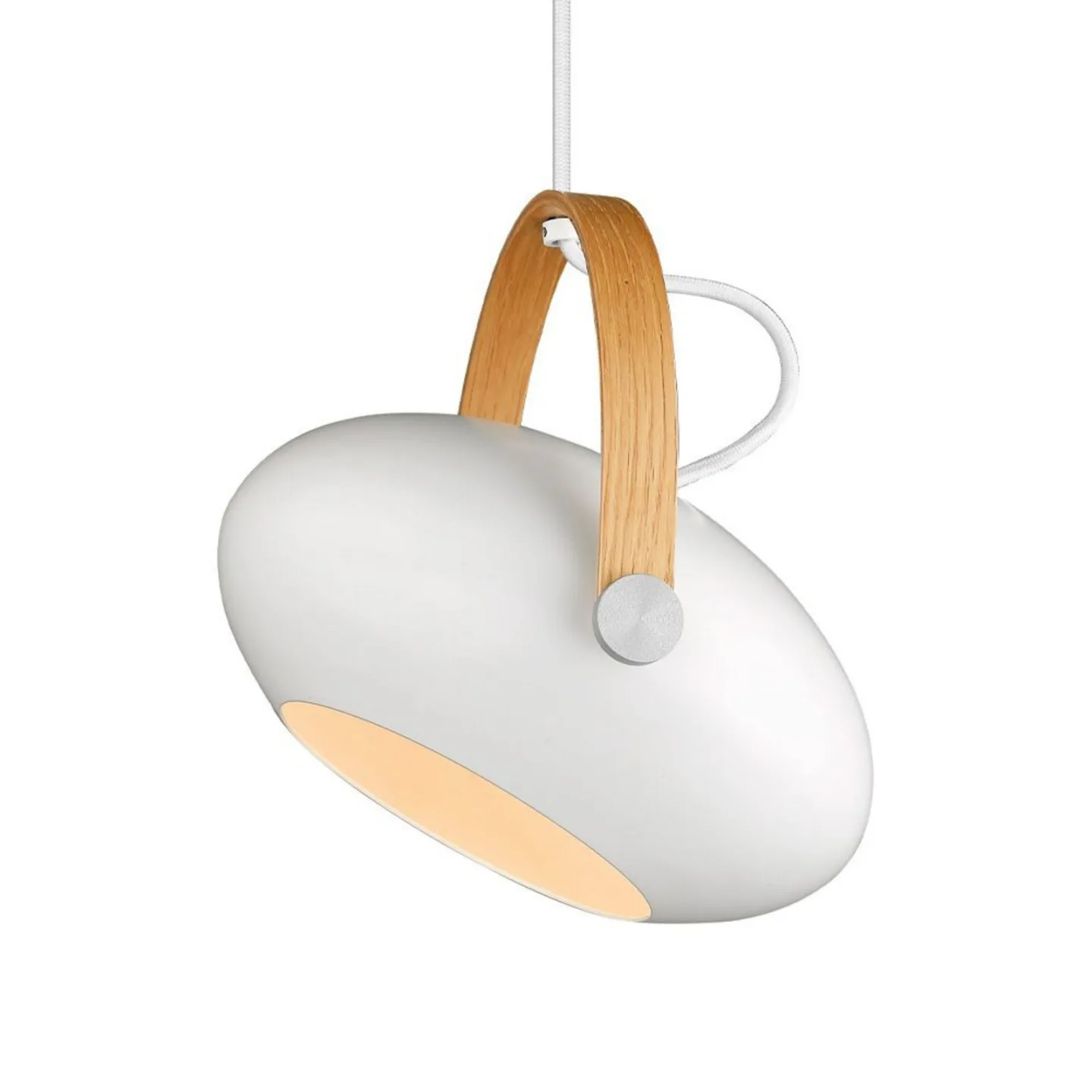 D.C Pendelleuchte Ø26 White/Oak - Halo Design - Esszimmer - Glas
