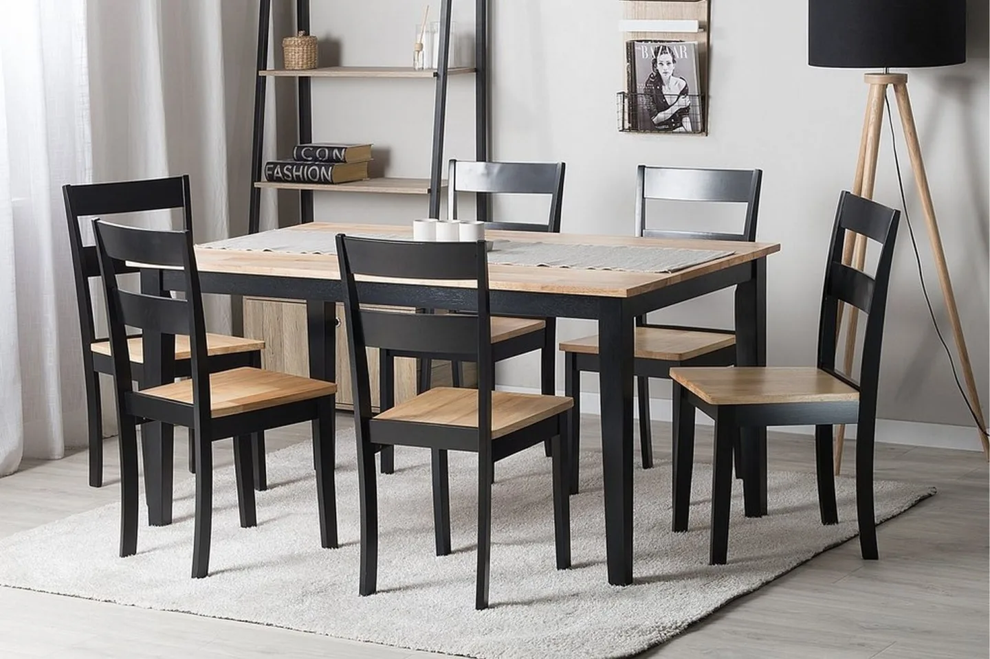 Georgia Matgrupp 90 cm - Svart