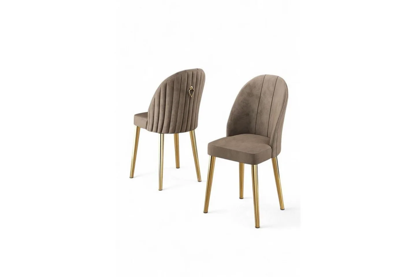 Matstol Orlen Cappuccino / guld - Cappuccino / guld