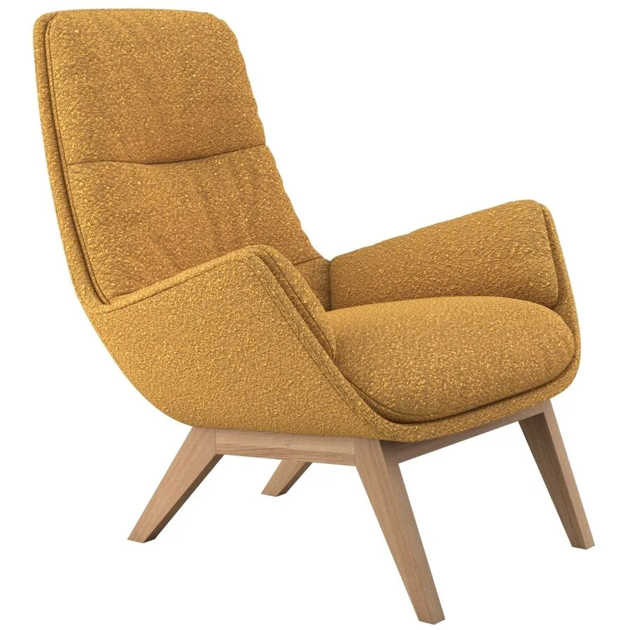 Sessel Halani senf Stoff B 93 T 84 H 95 cm