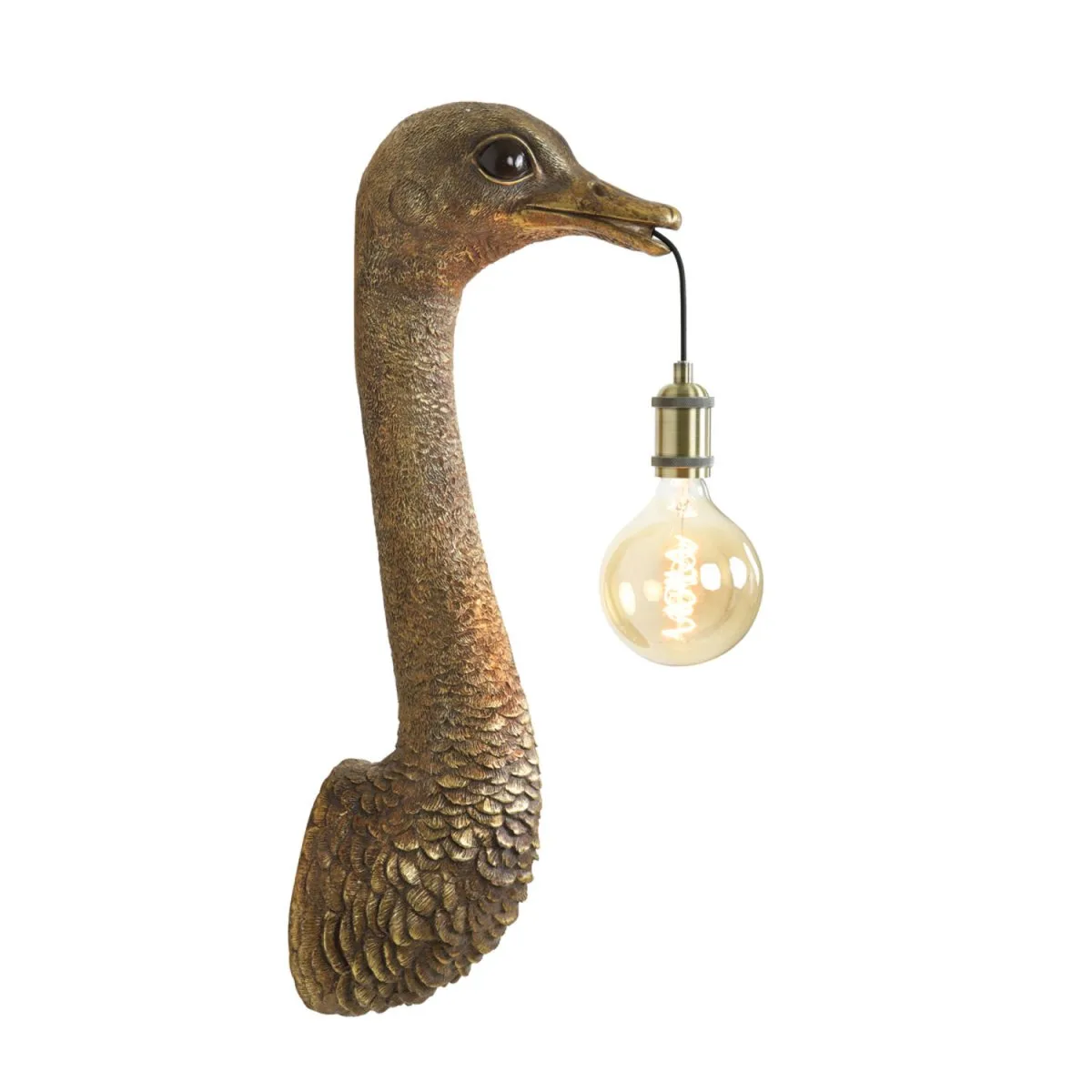 Light & Living - Ostrich 72cm - Vägglampa - Brons