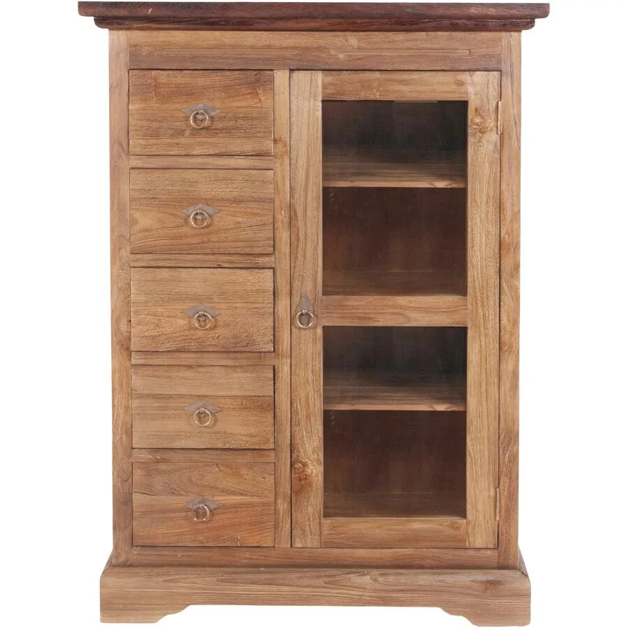 Kommode Oceandrift natur Teak B 86 H 122 cm