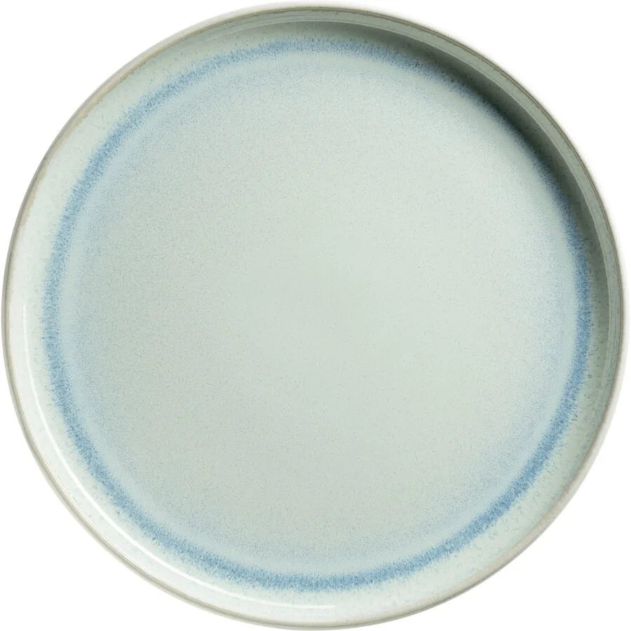Teller-Set 4-teilig Türkis Steinzeug