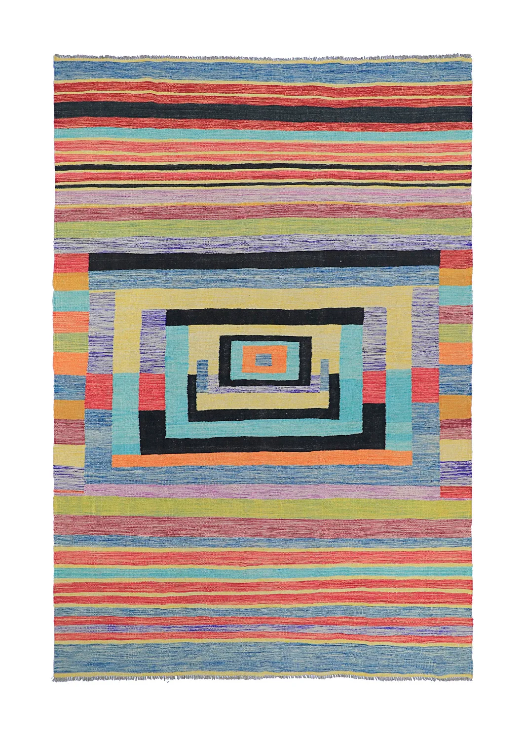 Orientalsk Teppe - Kelim Hand Woven - 203 x 299 cm (Størrelse: 203 x 299 cm)