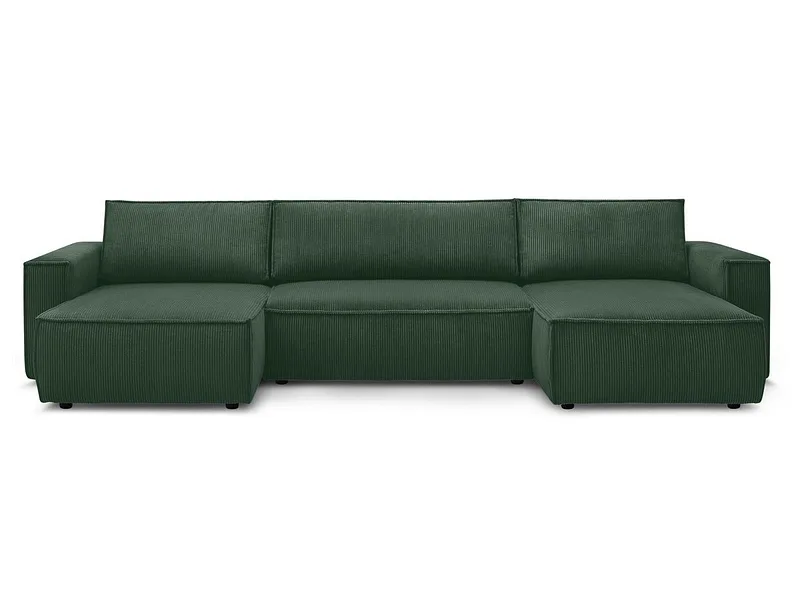 Wohnlandschaft BOBOCHIC NIHAD Cord-Stoff dunkelgrün