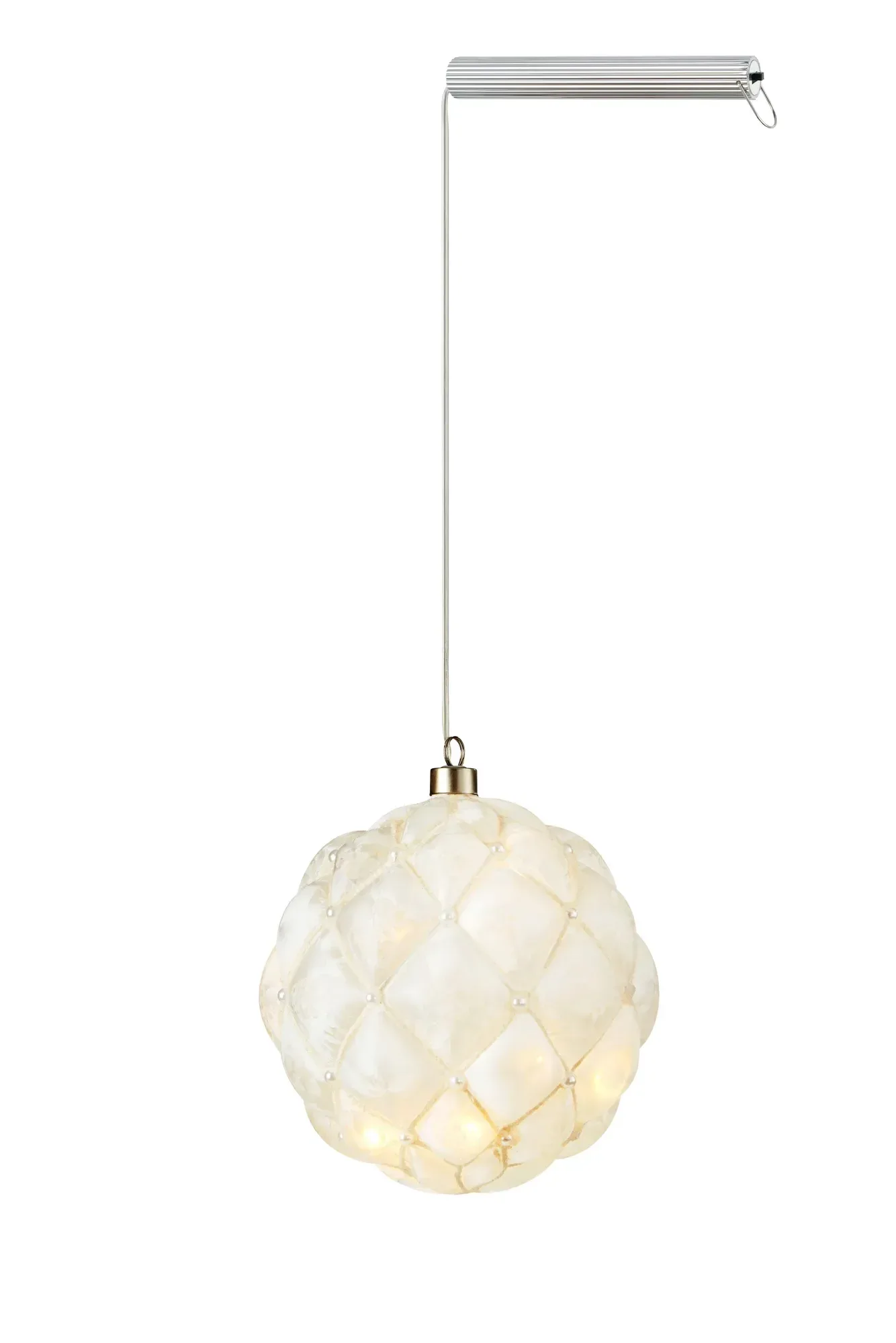 Pearl Lichtkugel Weiß 15 cm